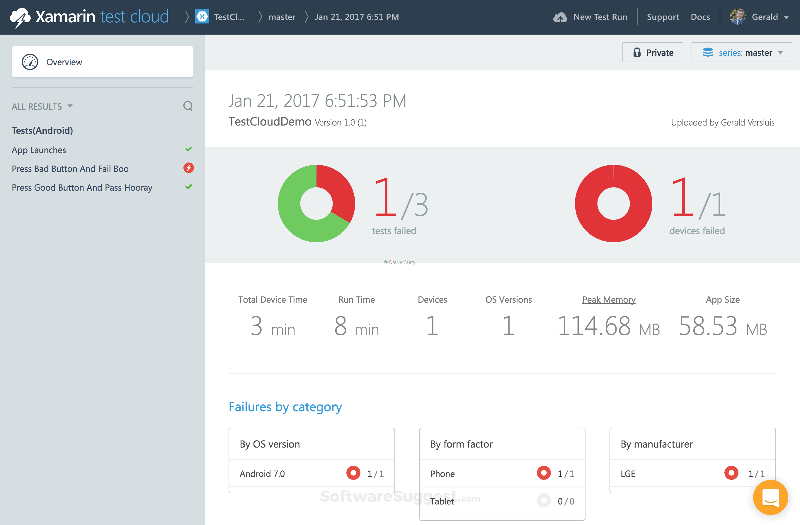 Xamarin Test Cloud Small Screenshot 2